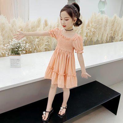 XD-A541泡泡袖新款中大童韩版蝴蝶结公主裙潮 商品图2