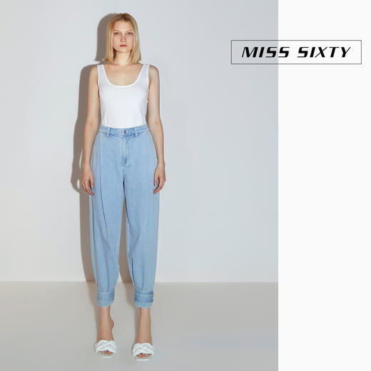 Miss Sixty2020秋季新款刺绣宽松收脚萝卜裤牛仔裤女602JJ4680000 商品图0