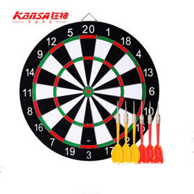 狂神健身飞标盘飞镖靶飞镖盘套装植绒17寸健身娱乐KS0151送6支镖针