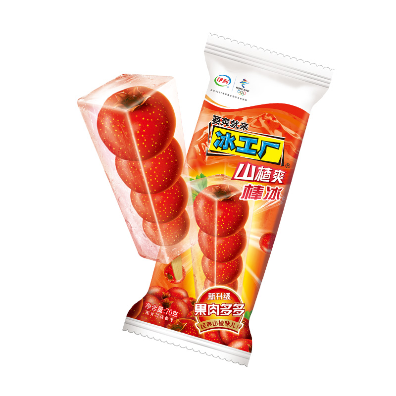伊利冰工厂(山楂爽)棒冰【10只装】