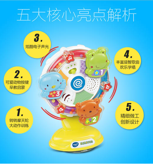 伟易达（VTech）欢乐摩天轮 双语启蒙早教玩具JPY带授权招加盟代理 商品图2