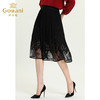 乔万尼秋新款拼接重工蕾丝设计感前短后长显瘦半身裙ES3D553 商品缩略图1