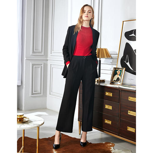 EITIE爱特爱秋季新款职业干练中性时尚显瘦百搭西装外套女6003703 商品图1