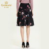 乔万尼新款洋气印花半身裙女秋中长款显瘦高腰A字裙ES3D606 商品缩略图3