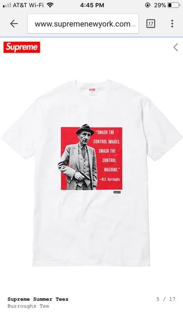 Sup Burroughs Tee 威廉 巴勒斯小说家 LOGO印花 重磅圆领T恤 tx574 商品图0