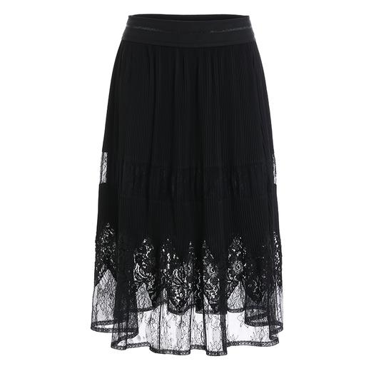 乔万尼秋新款拼接重工蕾丝设计感前短后长显瘦半身裙ES3D553 商品图4