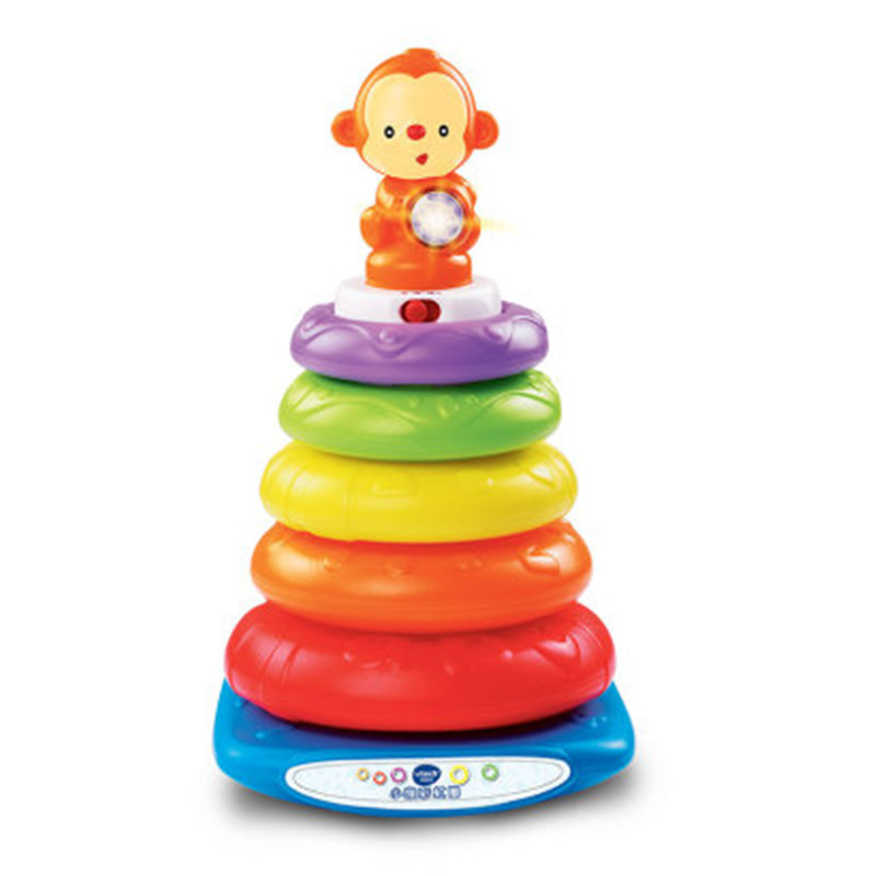 VTech伟易达小猴彩虹圈叠叠乐叠套玩具6-36个月 幼儿园早教玩具JPY带授权招加盟代理
