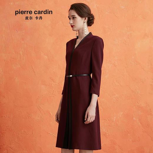 皮尔卡丹女装端庄淑女大气场合装长袖连衣裙P0318DL07R2
 商品图1