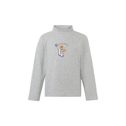 METTE童装2020秋季新品中性儿童长袖T恤中大童半高领基础内搭上衣 商品图9