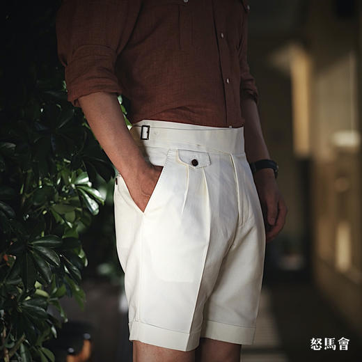 Huddersfield Quest Cotton 埃及棉300克米白色短裤 商品图2