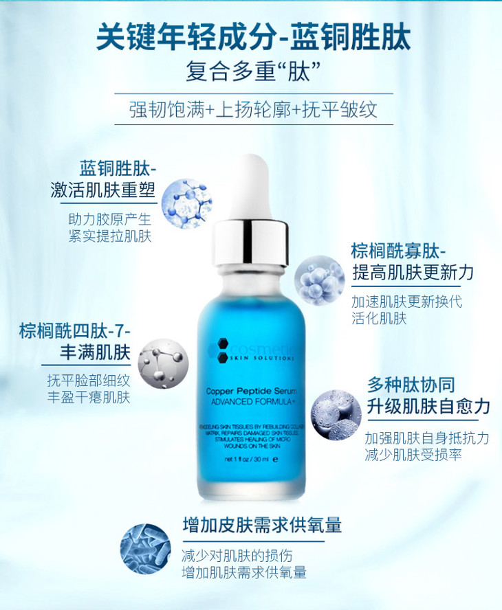 析颜士蓝铜胜肽嫩肤精华液30ml