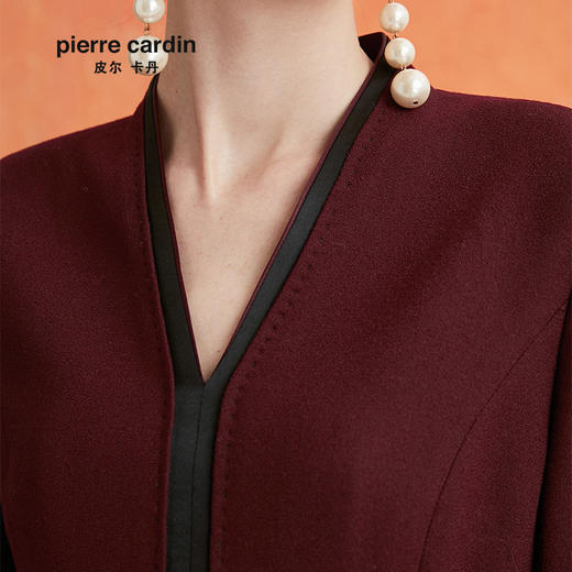 皮尔卡丹女装端庄淑女大气场合装长袖连衣裙P0318DL07R2
 商品图3