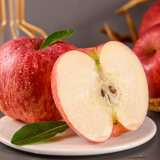 【正宗洛川苹果】顶端果业洛川红富士苹果40枚85mm精选大果 家庭实惠装 商品图5