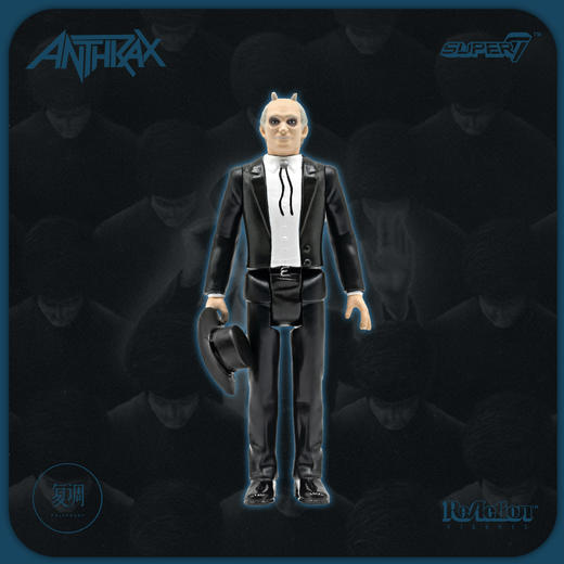 Super7 Anthrax 金属乐队 复古 挂卡 潮玩 摆件 商品图2
