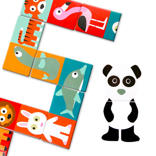 djeco宝宝大块简易幼儿启蒙配对拼图2片入门级1-2岁儿童益智纸质 商品图5