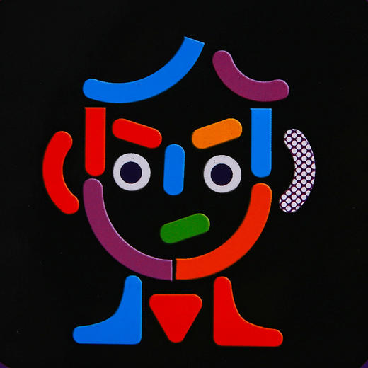 djeco儿童磁力磁性几何图形拼图巧板拼板智力益智玩具木制3-4-5岁 商品图6