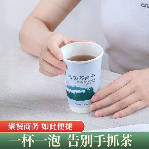 环太苦荞 苦荞红茶 一次性纸杯自带茶叶 隐茶杯 3.5gx30 商品图0