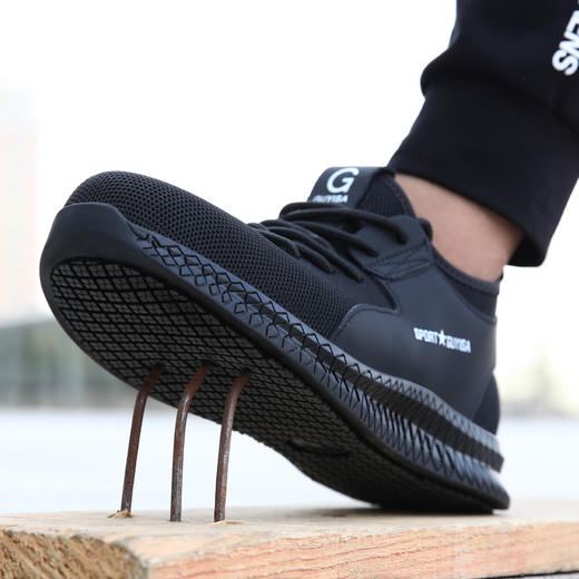 （专业防滑鞋）劳保鞋男新款防砸防刺穿耐磨舒适防臭安全工作鞋 商品图1