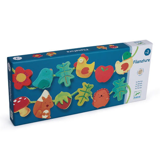 djeco儿童串珠穿线宝宝穿绳女孩穿珠子2岁益智手工玩具大颗粒积木 商品图4