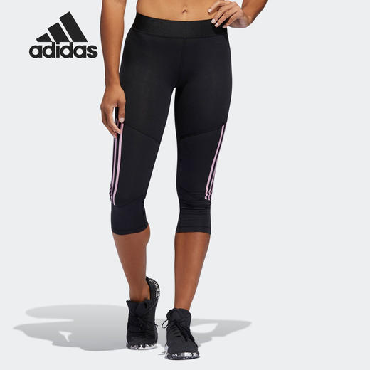 Adidas阿迪达斯 D2M HR 34 CO 3 女款训练运动紧身裤 商品图0