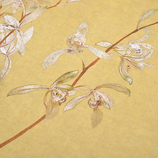 清恽寿平九兰图尺寸235cm67cm