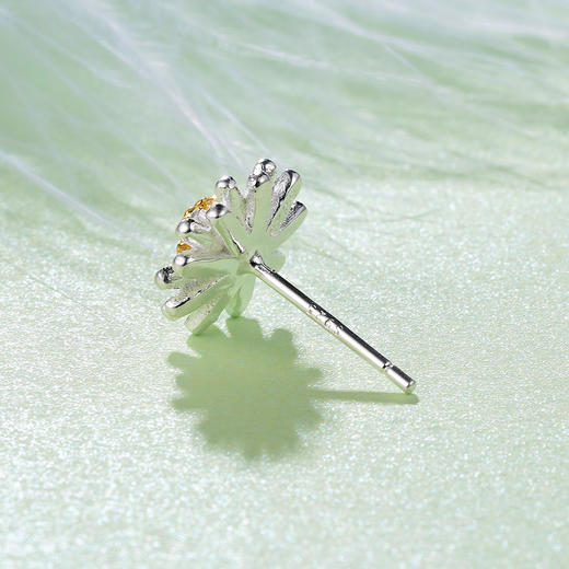 【花之隐逸】子佩集纯银金菊耳钉【WBED009-1】花丝208 商品图8