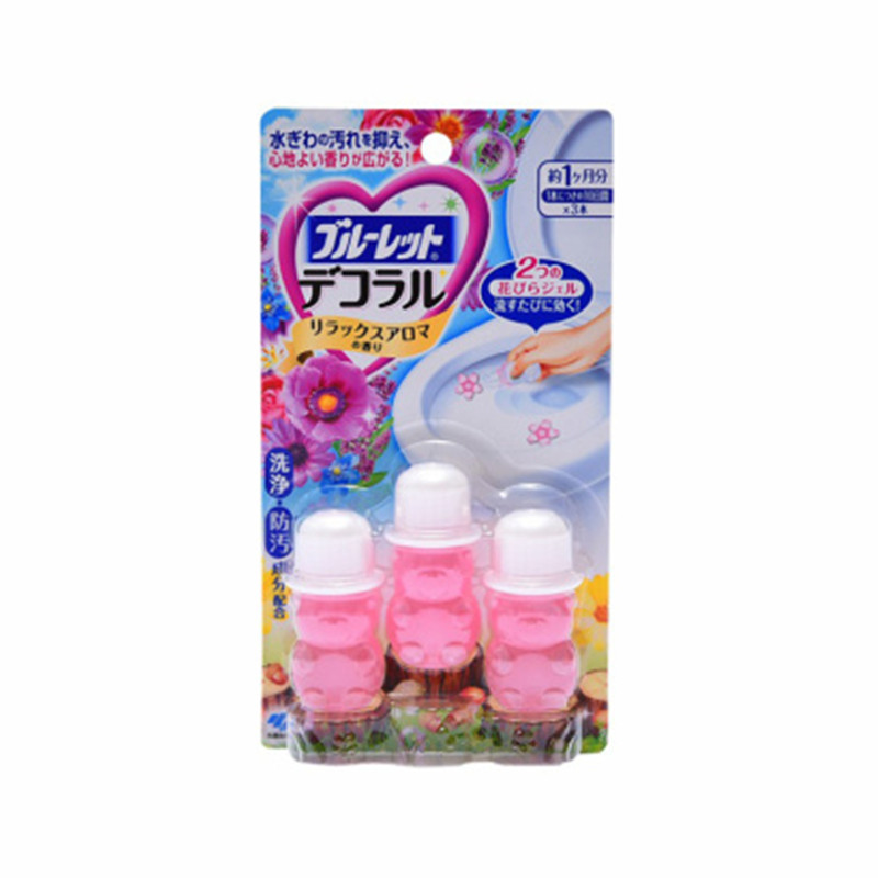 日本小林制药马桶消臭凝胶7.5g*3 舒缓熏香型 香港直邮JPY带授权招加盟代理
