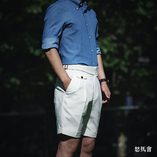 Huddersfield Quest Cotton 埃及棉300克米白色短裤 商品图3