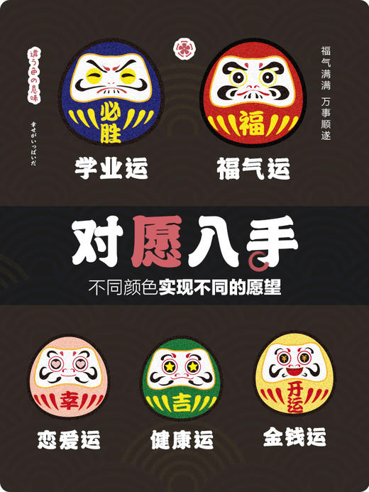 手工刺绣diy材料包达摩平安符 商品图2