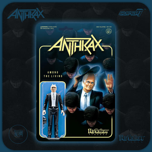 Super7 Anthrax 金属乐队 复古 挂卡 潮玩 摆件 商品图1