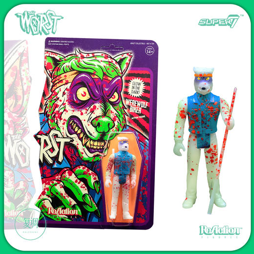 Super7 The Worst Friday the 13th 夜光 复古 挂卡 商品图7