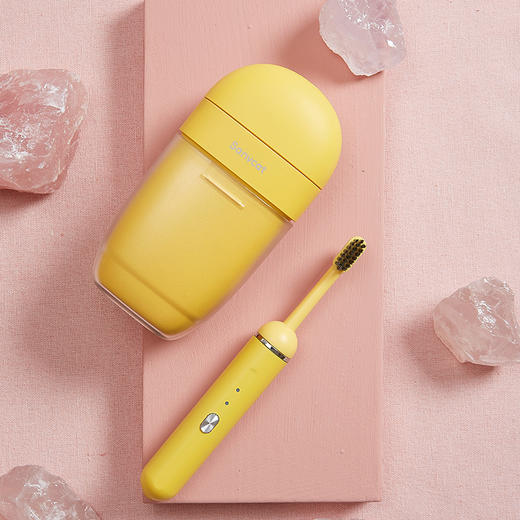 三维猫胶囊电动牙刷情侣套装成人男女自动充电式声波震动软毛消菌 商品图6