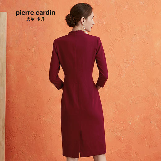 皮尔卡丹女装年新款通勤淑女端庄优雅连衣裙P0318DL18R0
 商品图2