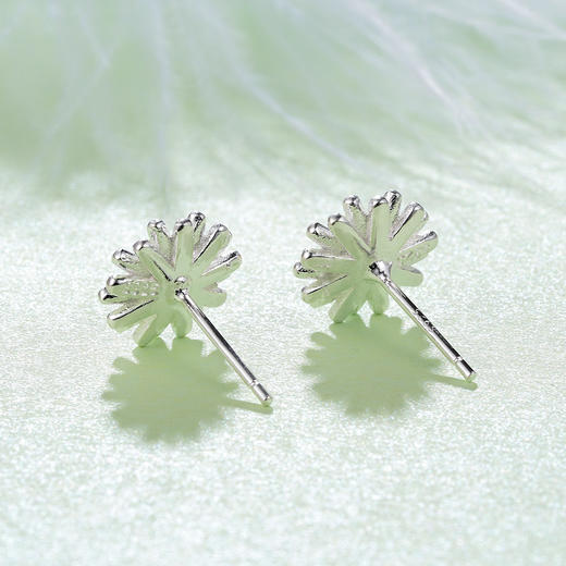 【花之隐逸】子佩集纯银金菊耳钉【WBED009-1】花丝208 商品图2