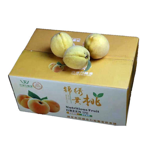 洪湖锦绣黄桃10斤礼盒装 纯甜不酸 甜美多汁 桃子中的珍品 商品图5