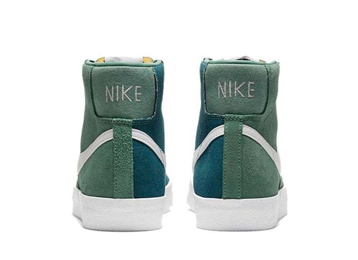 nike耐克男鞋新款彩色高帮耐磨麂皮休闲鞋板鞋绿色cz4609300