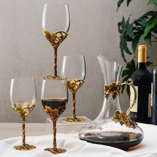 罗比罗丹金色收获水晶玻璃红酒杯醒酒器酒具套装结婚礼物（限量清样） 商品图4