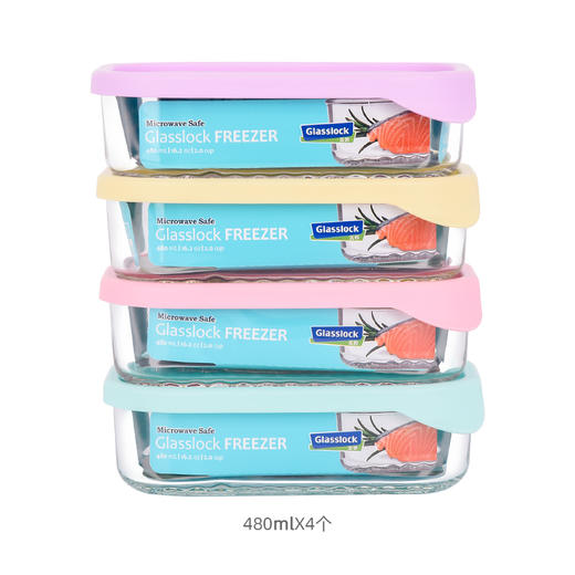 glasslock保鲜盒四件套480ML 商品图4