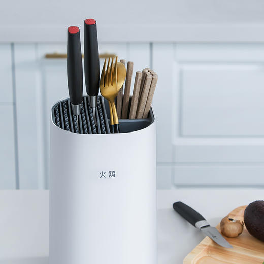 火鸡智能刀架紫外线筷子机消除毒机家用小型筷筒刀具烘干器置物架KR-33 商品图4