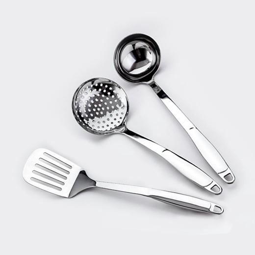 德国戴德 18/10不锈钢厨具孔铲、小方铲、汤勺、滤勺、隔油勺 商品图0