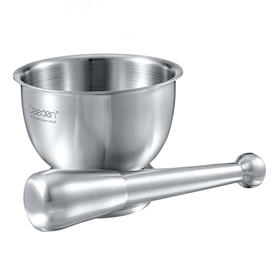 德国戴德 不锈钢捣碎器 厨房小工具 金属蒜泥器 压碎锤