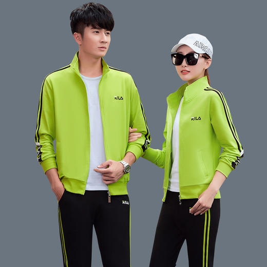 新款男女运动服情侣棉运动三件套ZXH 商品图0