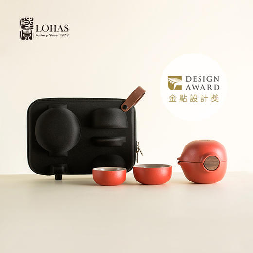 陆宝陶瓷茶具旅行小茶具套组喜从天降送礼茶组5件套 商品图1