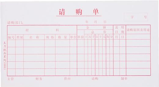 主力48开凭证单175*95mm25页/本20本/包 商品图1