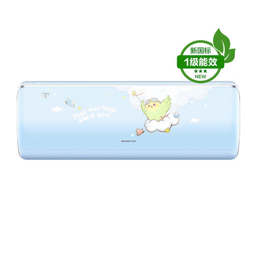 格力·智慧鸟大1匹变频冷暖 1级能效挂机空调   KFR-26GW/(26546)FNhAe-B1(WIFI)(含管)(天空蓝) 商品图0