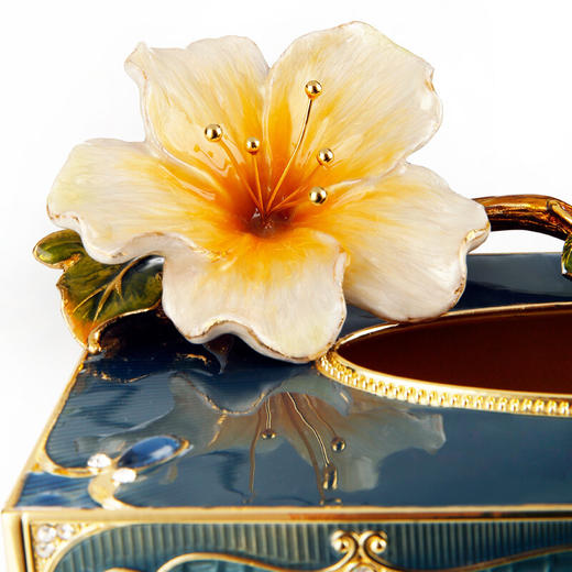 罗比罗丹珐琅彩平安纳福纸巾盒抽纸盒客厅茶几摆件创意创意装饰品 商品图3