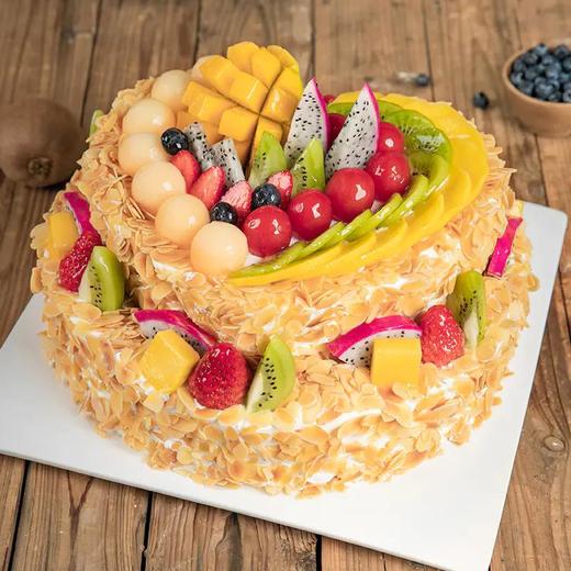 【鲜果蛋糕销量NO.1】6磅全心全意浪漫情侣蛋糕，缤纷鲜果，果香四溢，好评如潮 商品图2