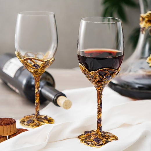 罗比罗丹金色收获水晶玻璃红酒杯醒酒器酒具套装结婚礼物（限量清样） 商品图2
