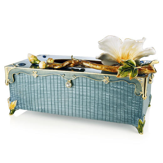 罗比罗丹珐琅彩平安纳福纸巾盒抽纸盒客厅茶几摆件创意创意装饰品 商品图4