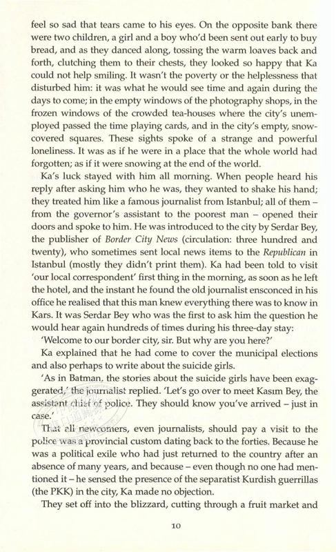 【中商原版】帕慕克：雪 英文原版 Snow Orhan Pamuk FABER & FABER 商品图5